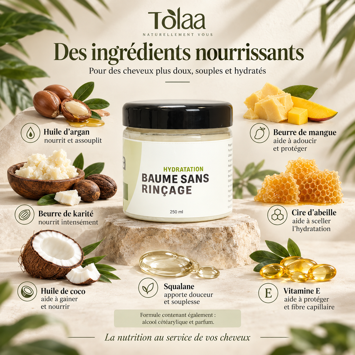 Baume sans rincage